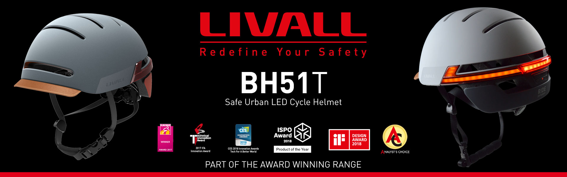 UK Wireless Bluetooth LIVALL 2018 BH51T LED LightsCycle Helmet & Controller 