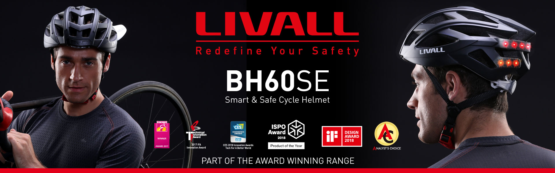 LIVALL BH60SE Smart Helmet Banner