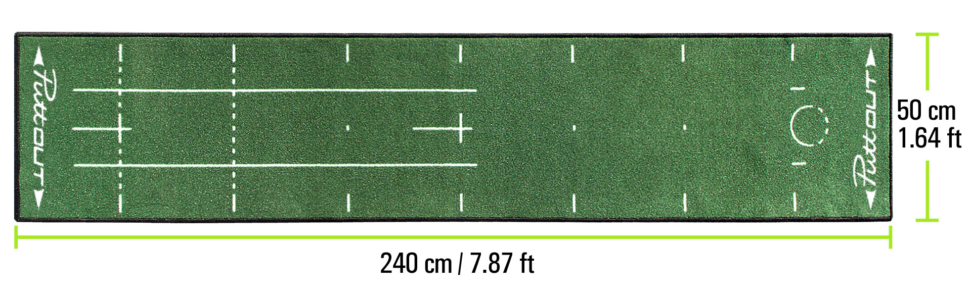 Puttout Golf Pressure Putt Trainer Putting Mats Putting Mirror